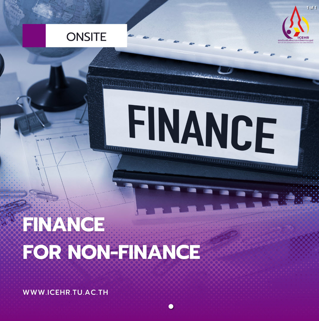Finance for non-finance รุ่นที่ 1